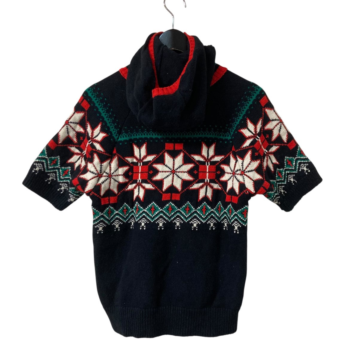 24SSハーフスリーブニットフーディ24SCL N05302