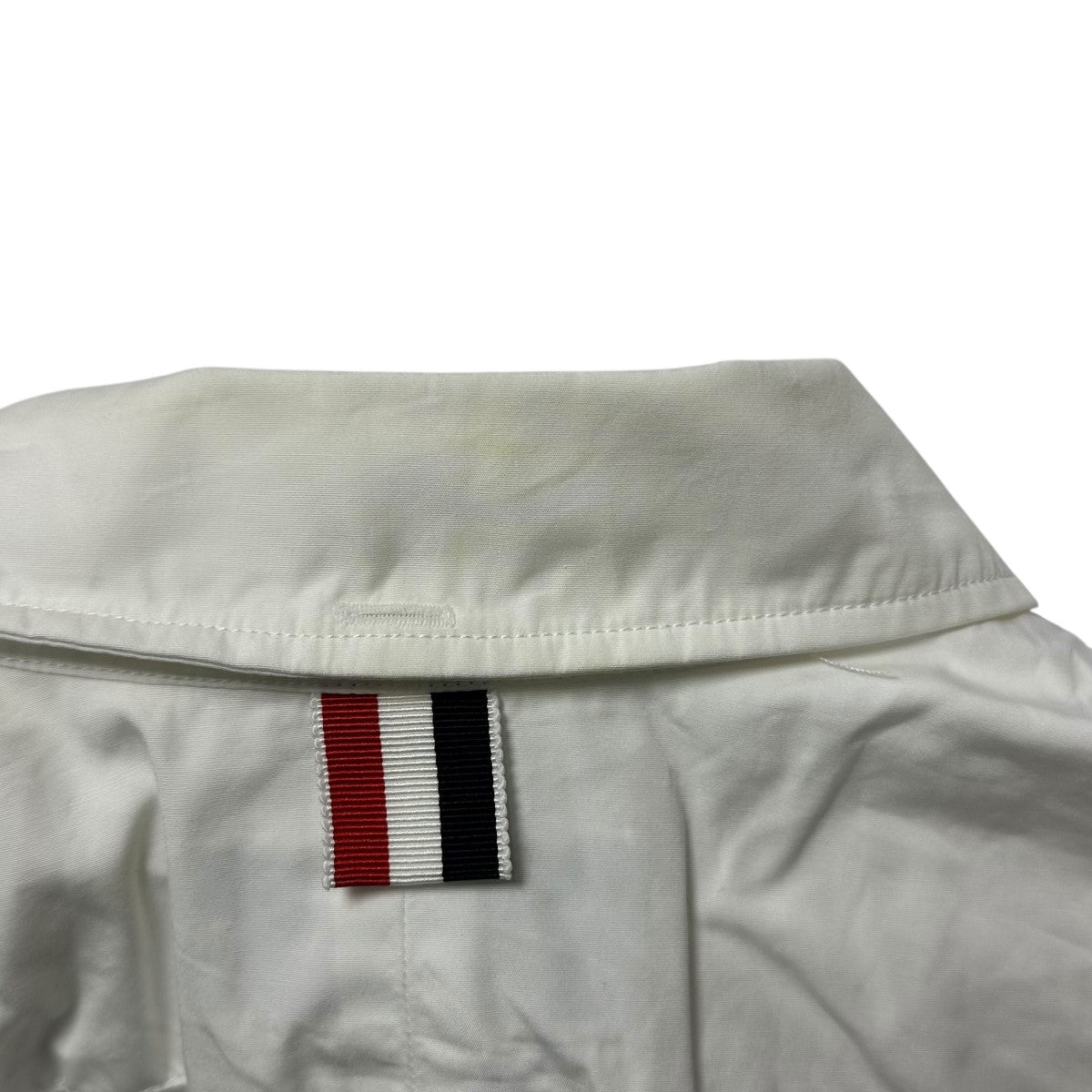 【値下げ】Thom Browne ピンタックシャツ FLL043E 03113100 ホワイト サイズ：36 (EC) Thom Browne(トム・ブラウン) ピンタックシャツFLL043E 03113100