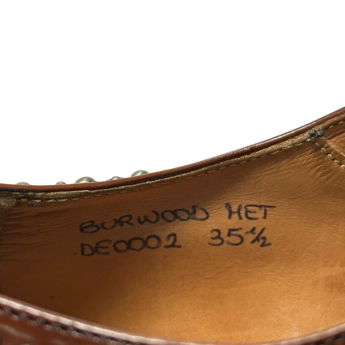 チャーチ　Church’s UK8 1/2 Uチップ 茶色 brown CHURCH'S(チャーチ) BURWOOD METウィングチップシューズDE0002