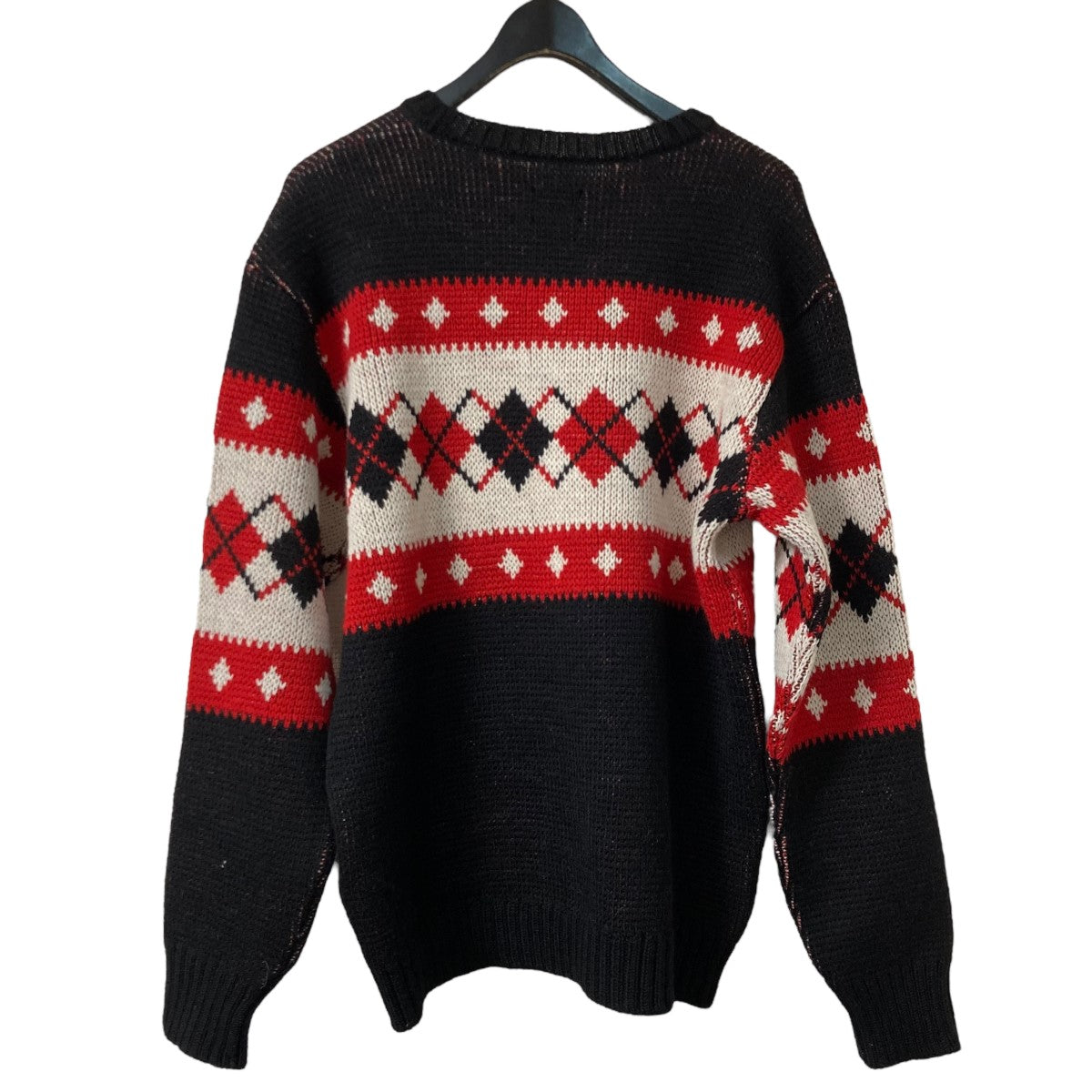 24AWCrew Neck Sweater - ArgyleウールクルーネックニットPU316