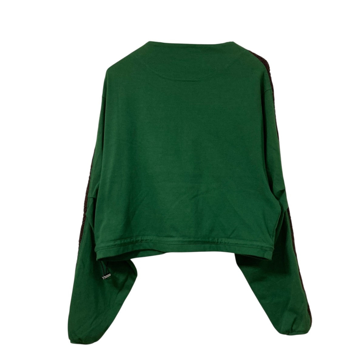 23AWSOLON KNIT HYBRID LS TOP異素材スウェット7883240232