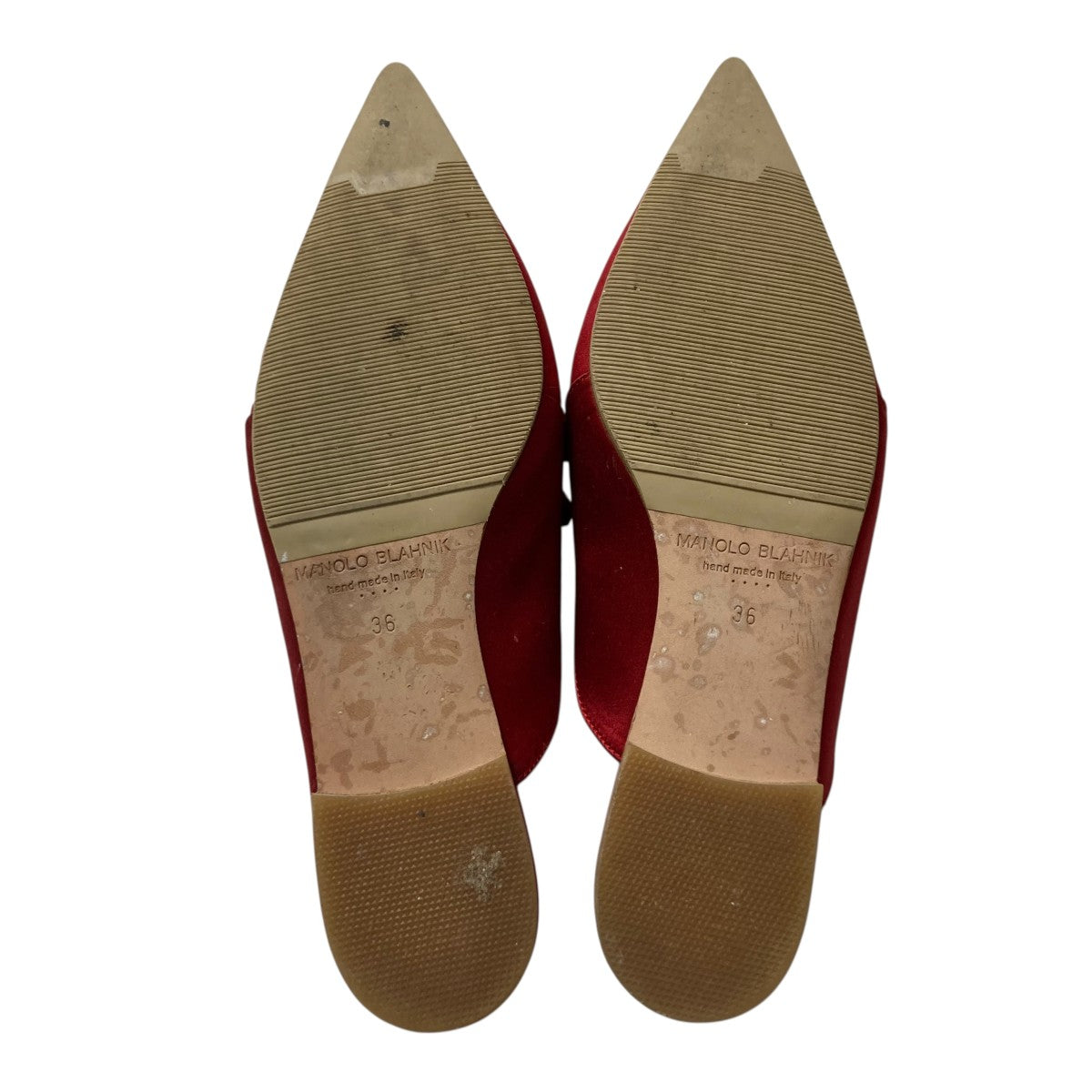 Manolo Blahnik(マノロブラニク) ORTEGOMUFLAT CREPDECHINEフラット