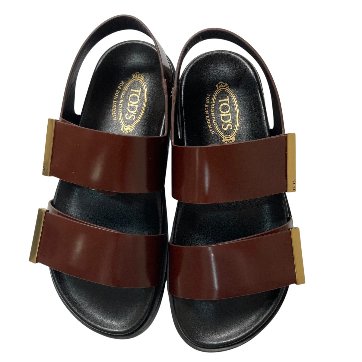 【TOD’S】ファブリック レザー サンダル ウィメンズ サンダル & ウィメンズ ミュール