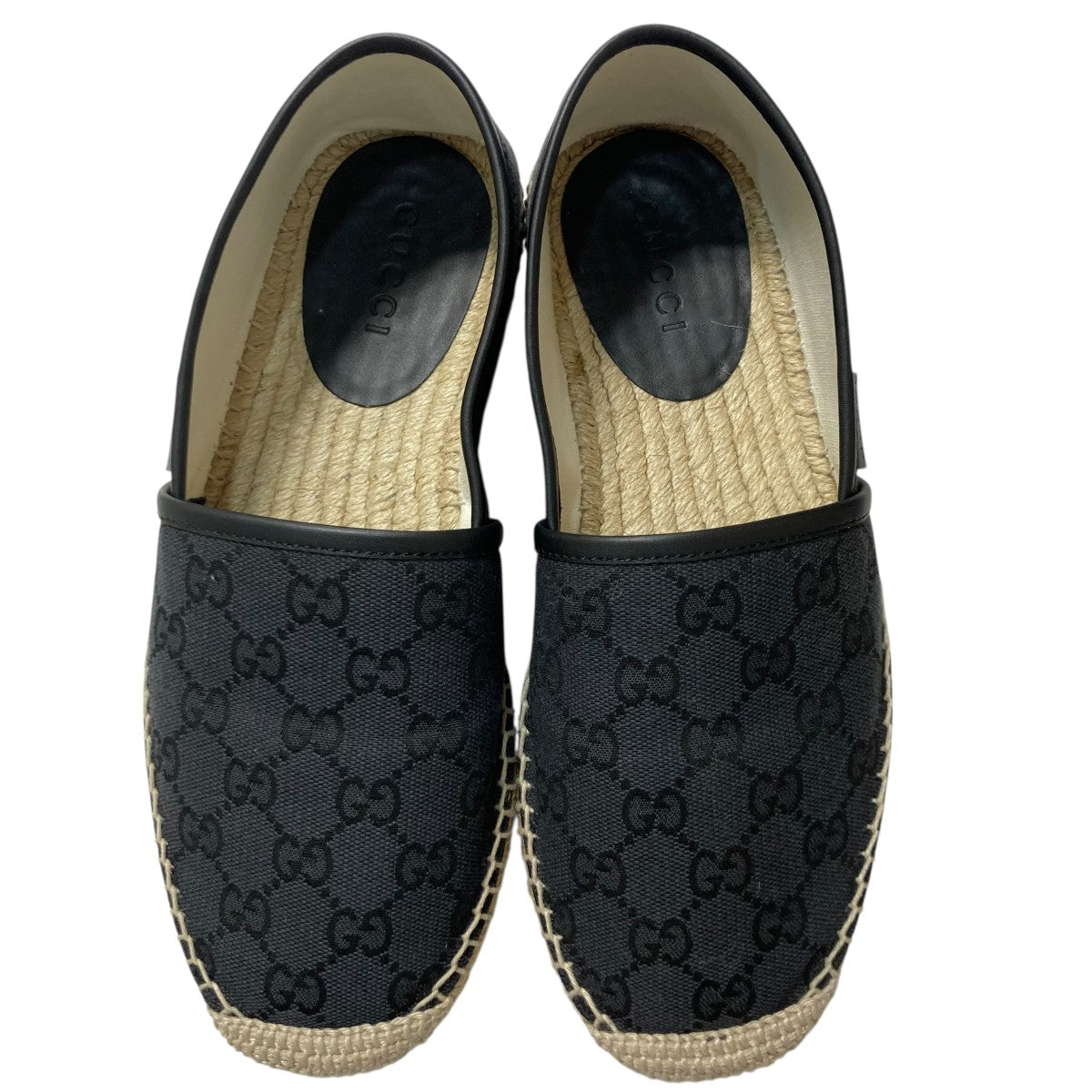 【GUCCI】ロゴ入りレザートリムのエスパドリーユスライド 楽天市場】グッチ GUCCI 624695 H6320 サンダル メンズ シューズ