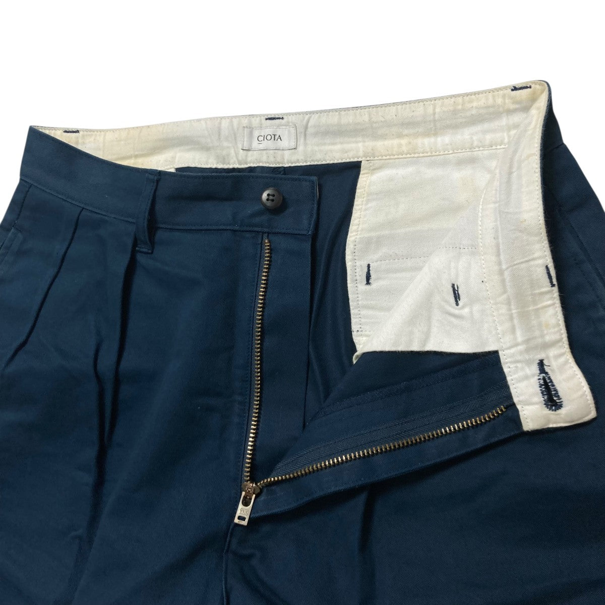 CIOTA(シオタ) ツータック チノ ワイド テーパードツータックワイド