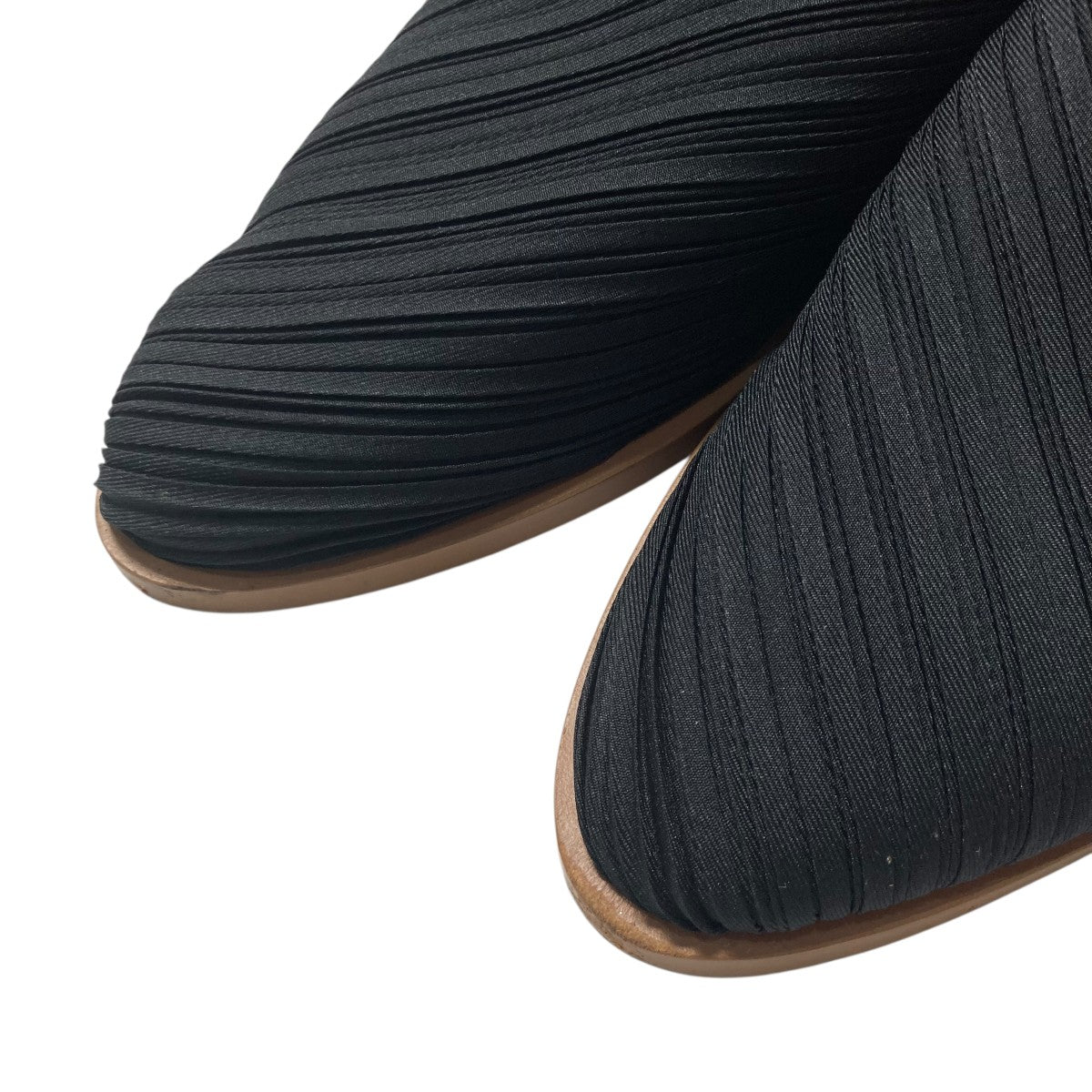PLEATS PLEASE(プリーツプリーズ) KNIT PLEATS SLIPONレザースリッポン