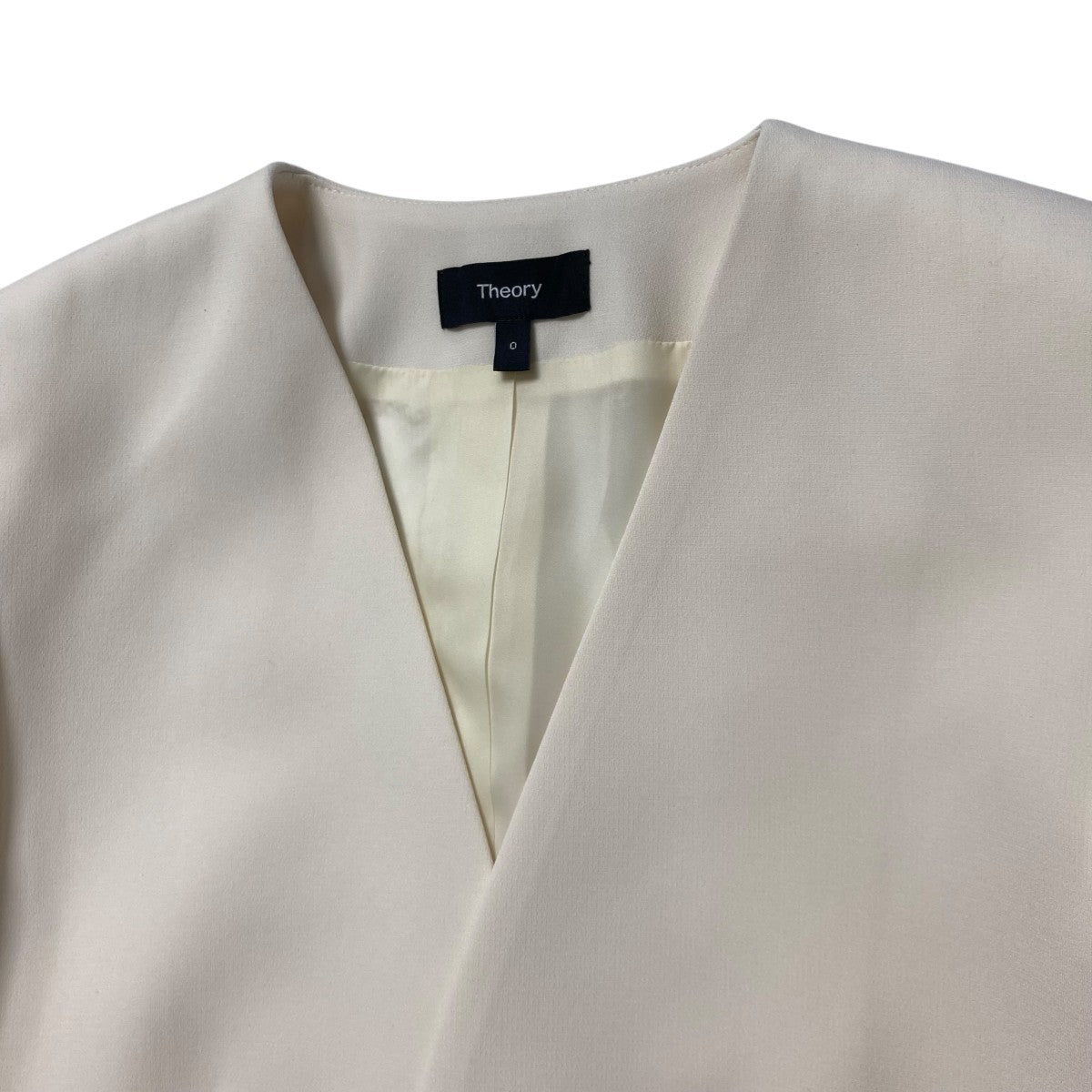 theory 23SS Admiral Crepeノーカラージャケット　ピンク Admiral Crepe Lindrayia Jacket B | WOMEN（レディース