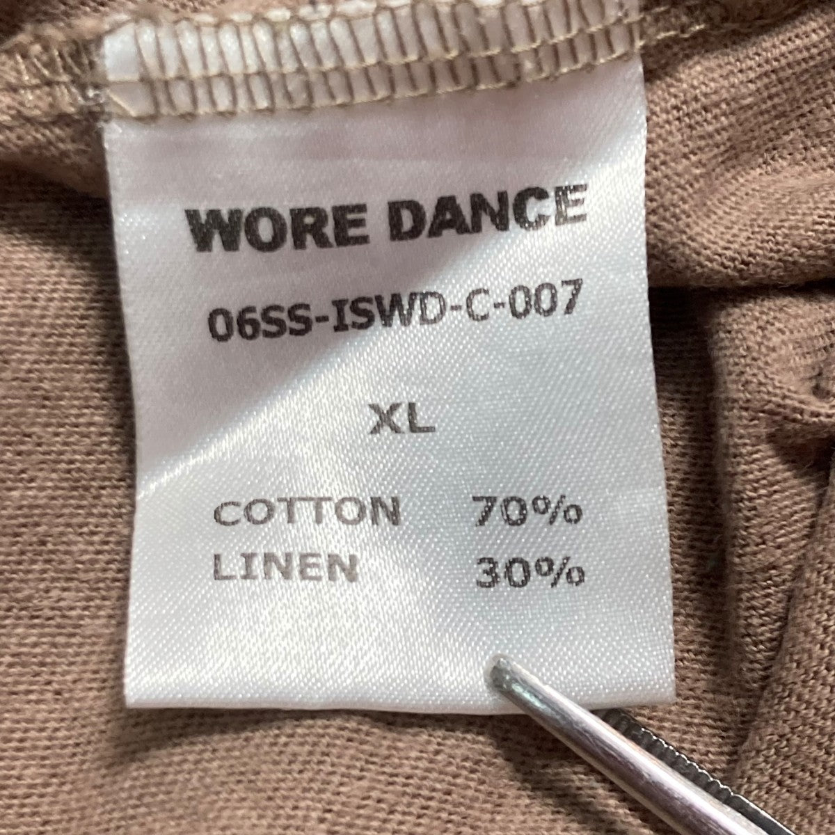 06SSリネン混Tシャツ06SS ISWD C 007