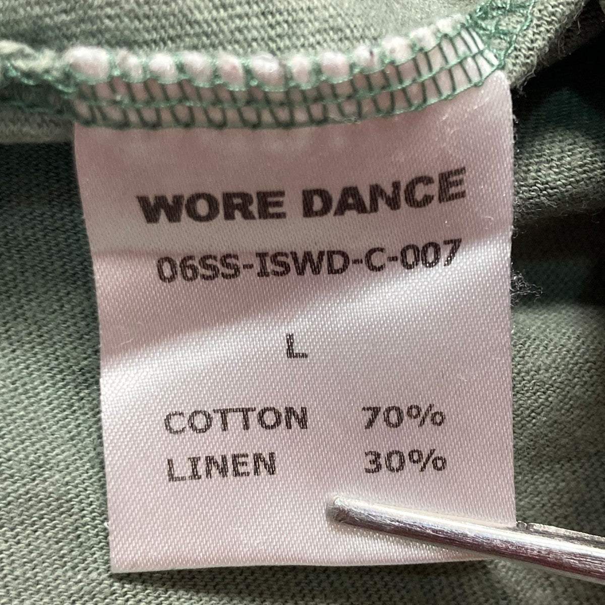 06SSリネン混Tシャツ06SS ISWD C 007