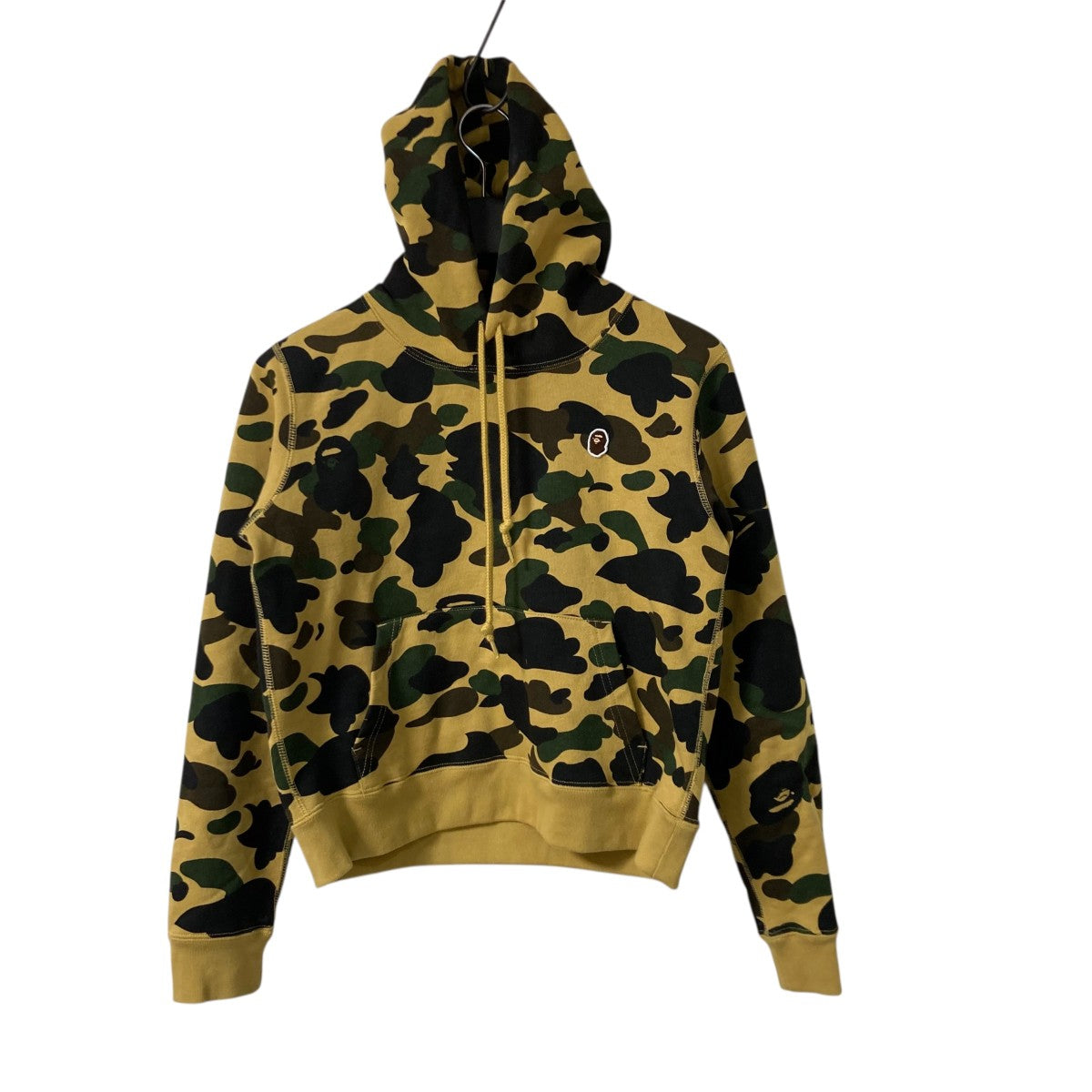 A BATHING APE - A BATHING APE パーカー XS 黒xカーキxゴールド 【古着】【中古】 A BATHING APE - A BATHING APE パーカー XS 黒xカーキxゴールド