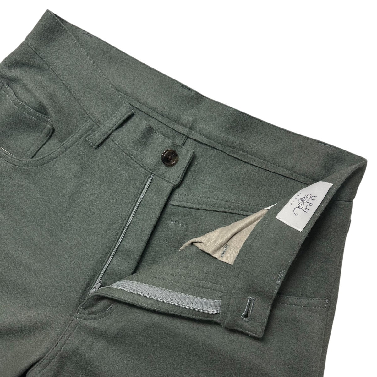 URU 22AWWOOL PONCH - 5 POCKET PANTSウールパンツ22FWP03 古着・中古-3枚目のアイテム画像