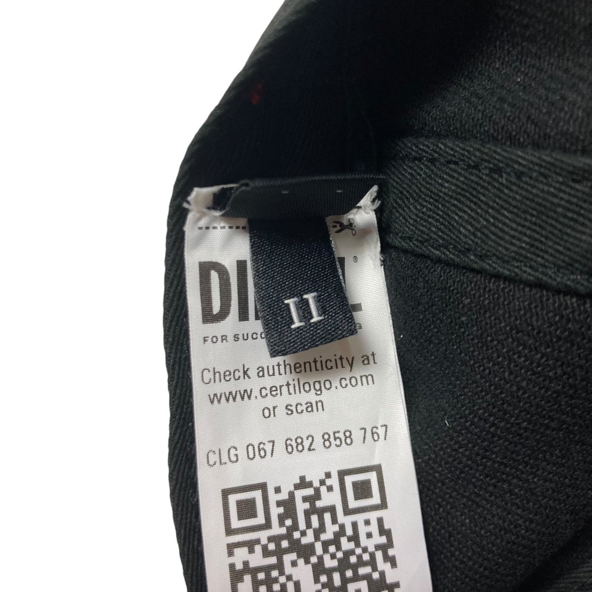 関税送料込み DIESEL C-Plak キャップ C-PLAK キャップロゴ｜ホワイト｜メンズ｜DIESEL
