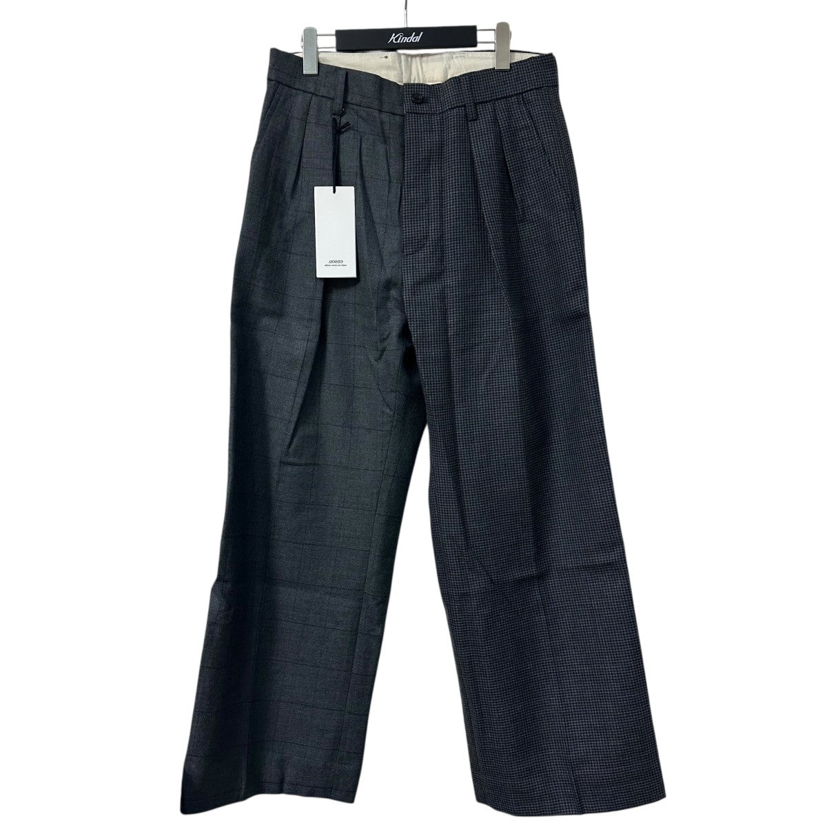 Doni’s Trousers Grey Check Mixスラックス