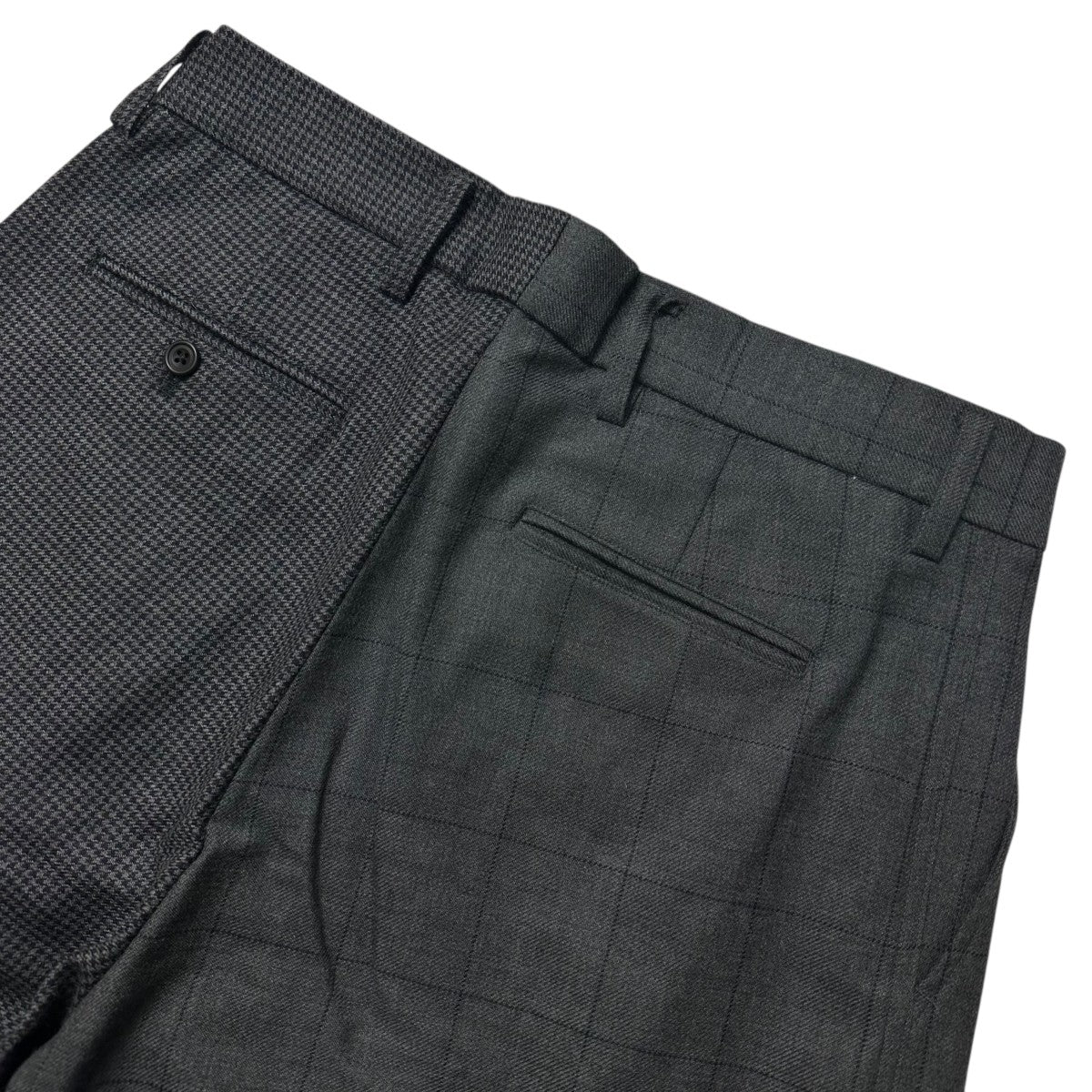 Doni’s Trousers Grey Check Mixスラックス