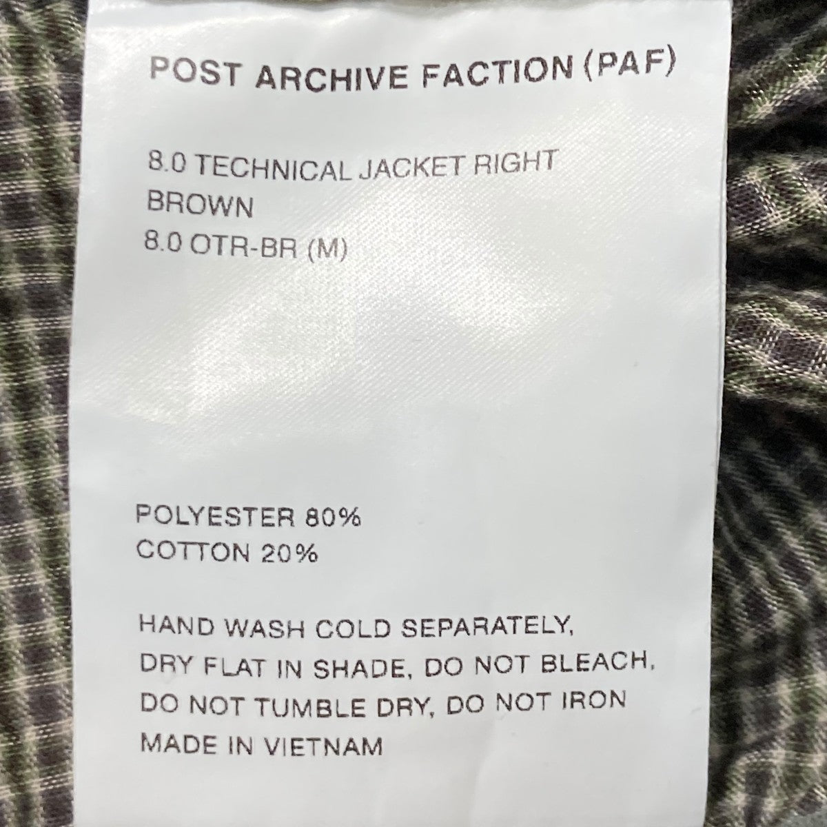 POST ARCHIVE FACTION(ポスト アーカイブ ファクショ) 25SS8．0