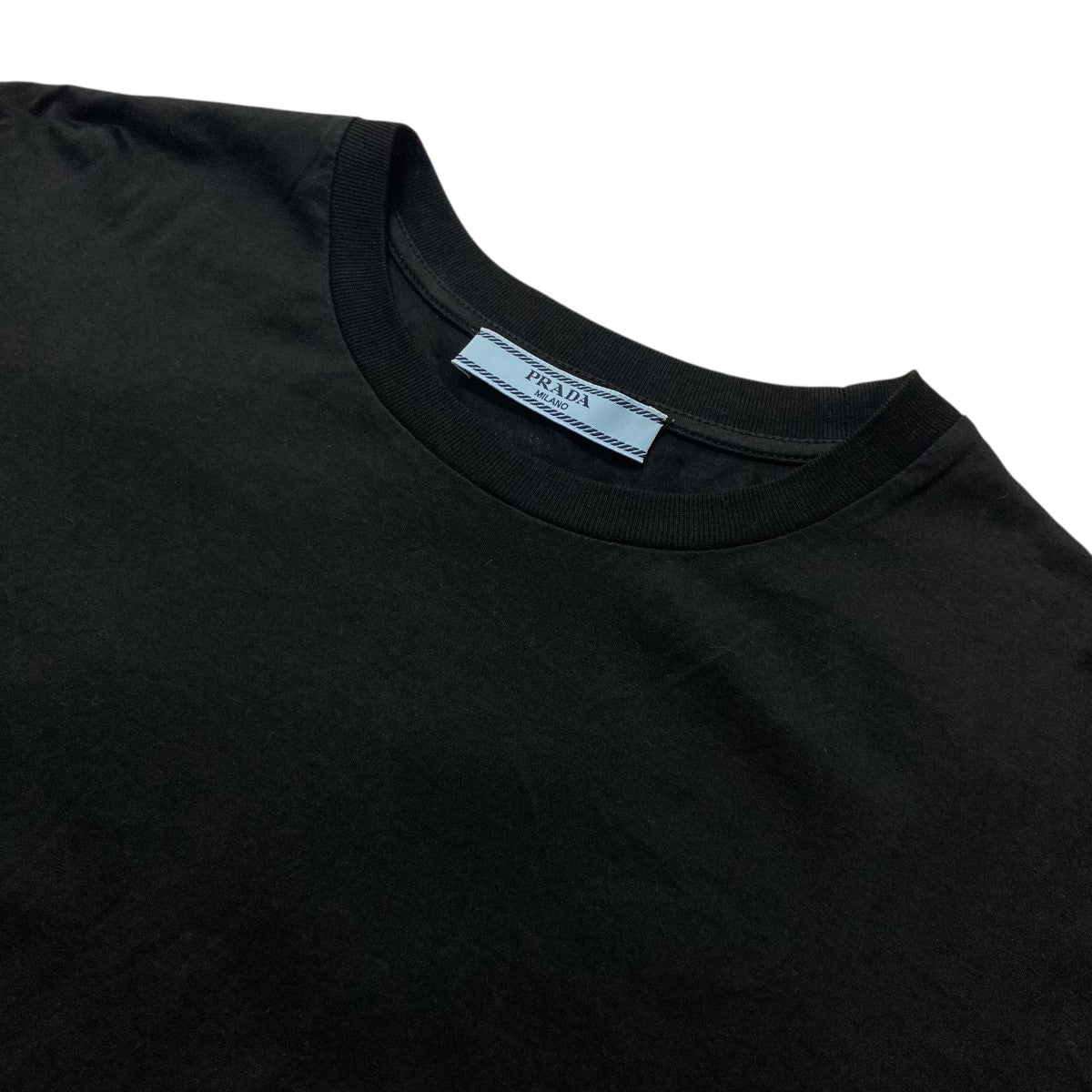 PRADA◆Tシャツ/L/コットン/BLK/無地/DNA976 S221 11G0// PRADA/T-shirt/L/cotton/BLK/plain/DNA976 S221 11G0// | eBay