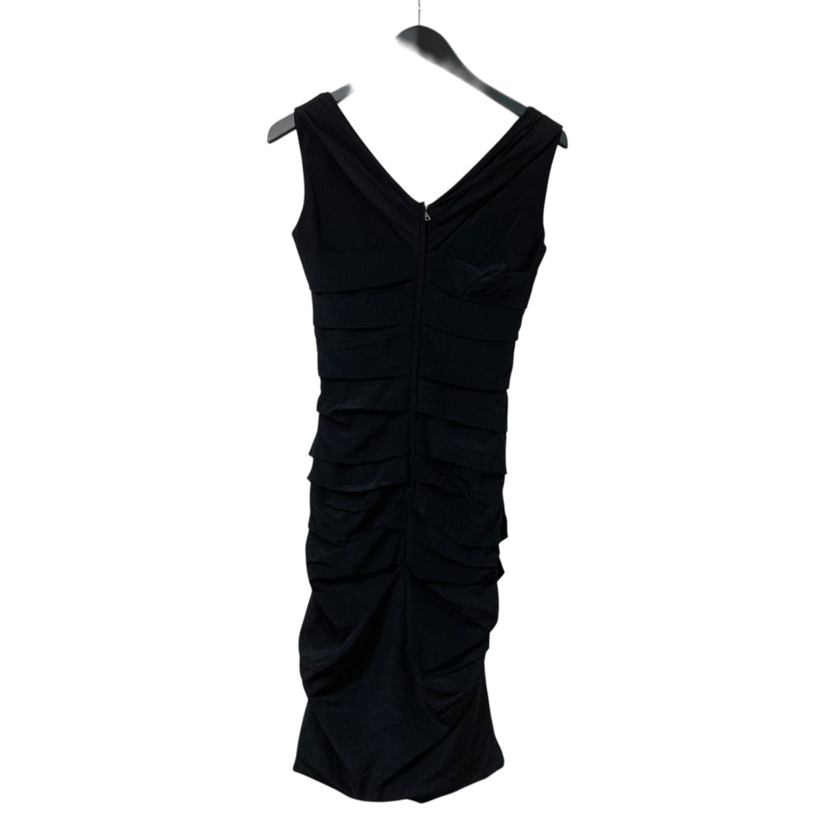 Ruched Stretch-Silk Satin DressノースリーブドレスF6U39T