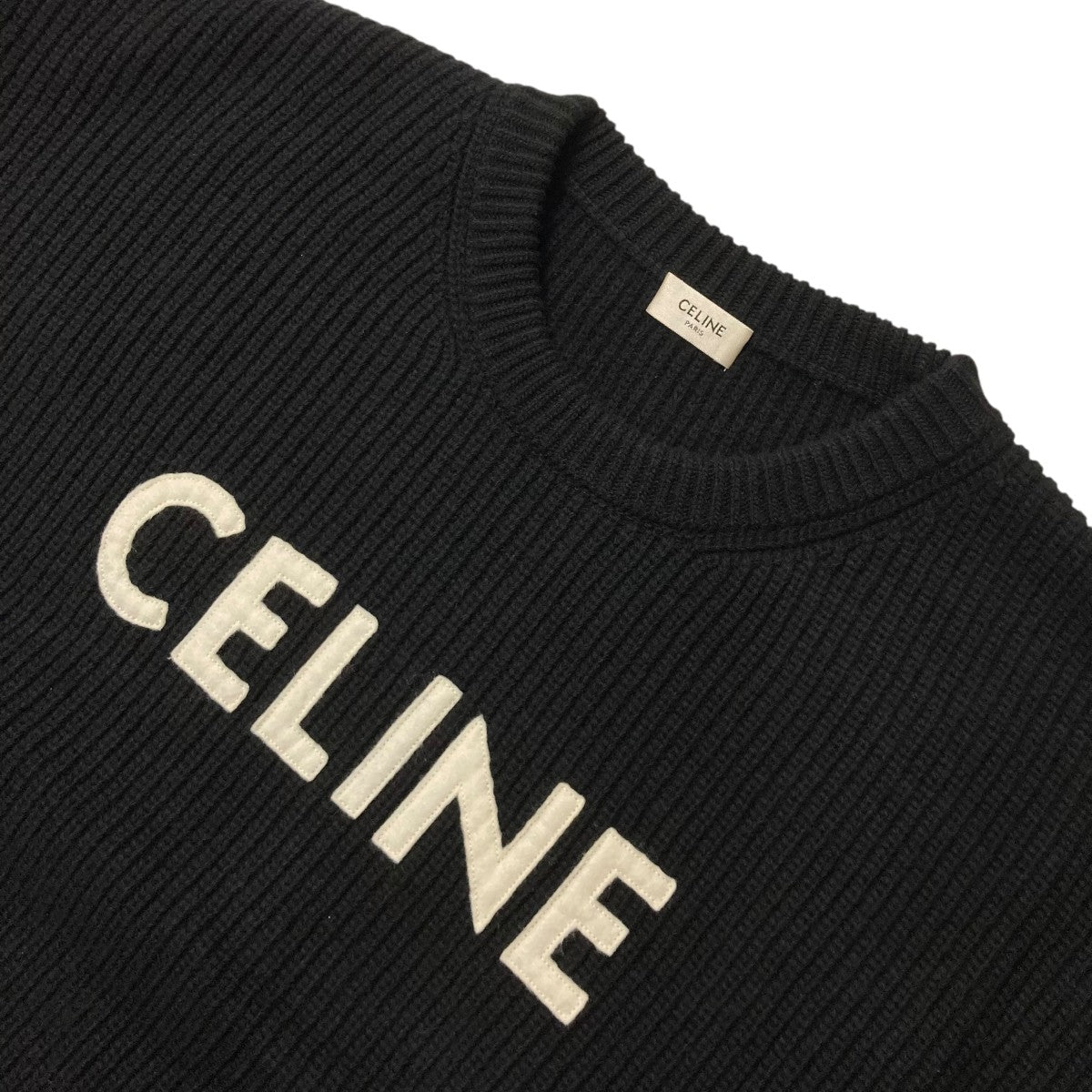 CELINE(セリーヌ) オーバーサイズ セーター リブ編みウールフロント