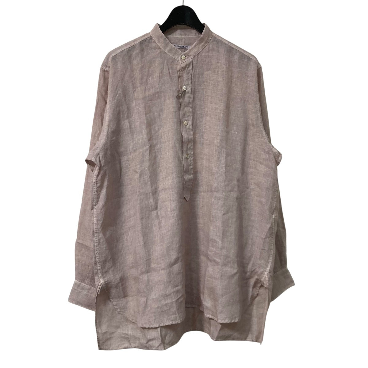 MAATEE&SONS リネンバンドカラーシャツ　サイズ３ MAATEE&SONS リネンバンドカラーシャツ サイズ3 - メルカリ