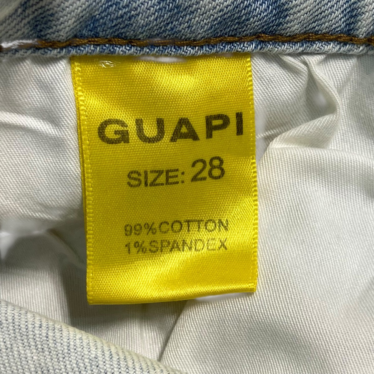 GUAPI(グアピ) フレアデニムパンツ インディゴ サイズ 28
