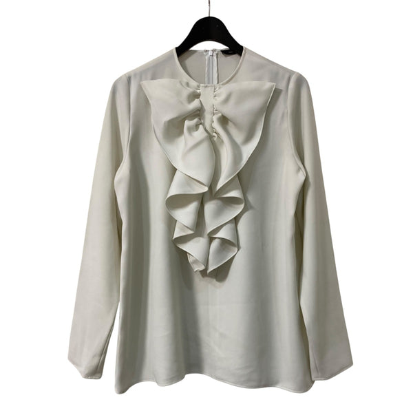 YOKO CHAN(ヨーコチャン) ロングスリーブボリュームラッフルブラウス