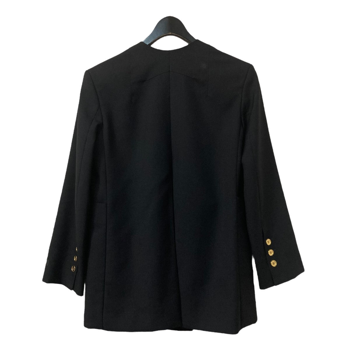 Patou(パトゥ) カラーレス ダブルブレスト ウール ジャケットノー