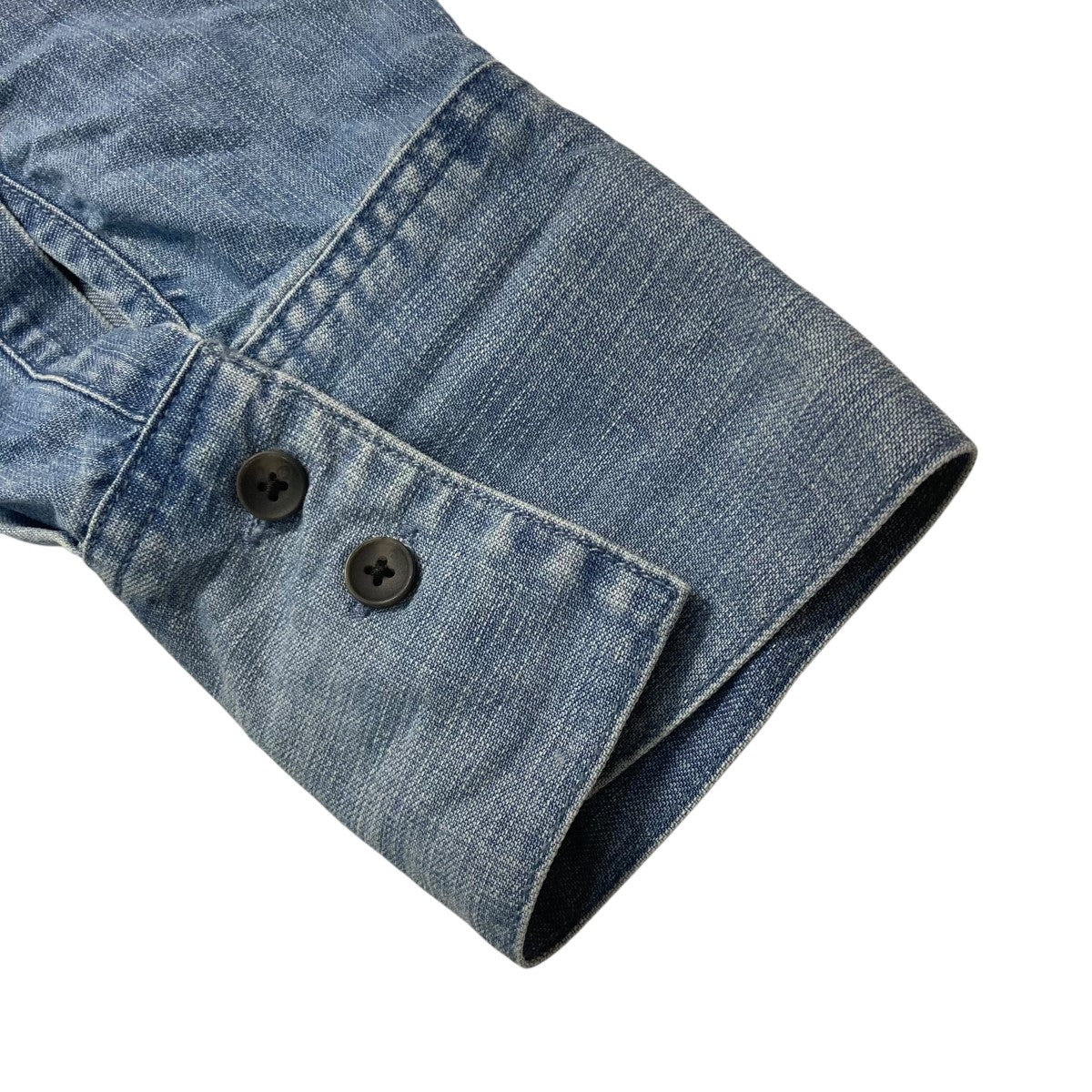 ZARA(ザラ) ZW COLLECTION デニムシャツフロントフリルデニム
