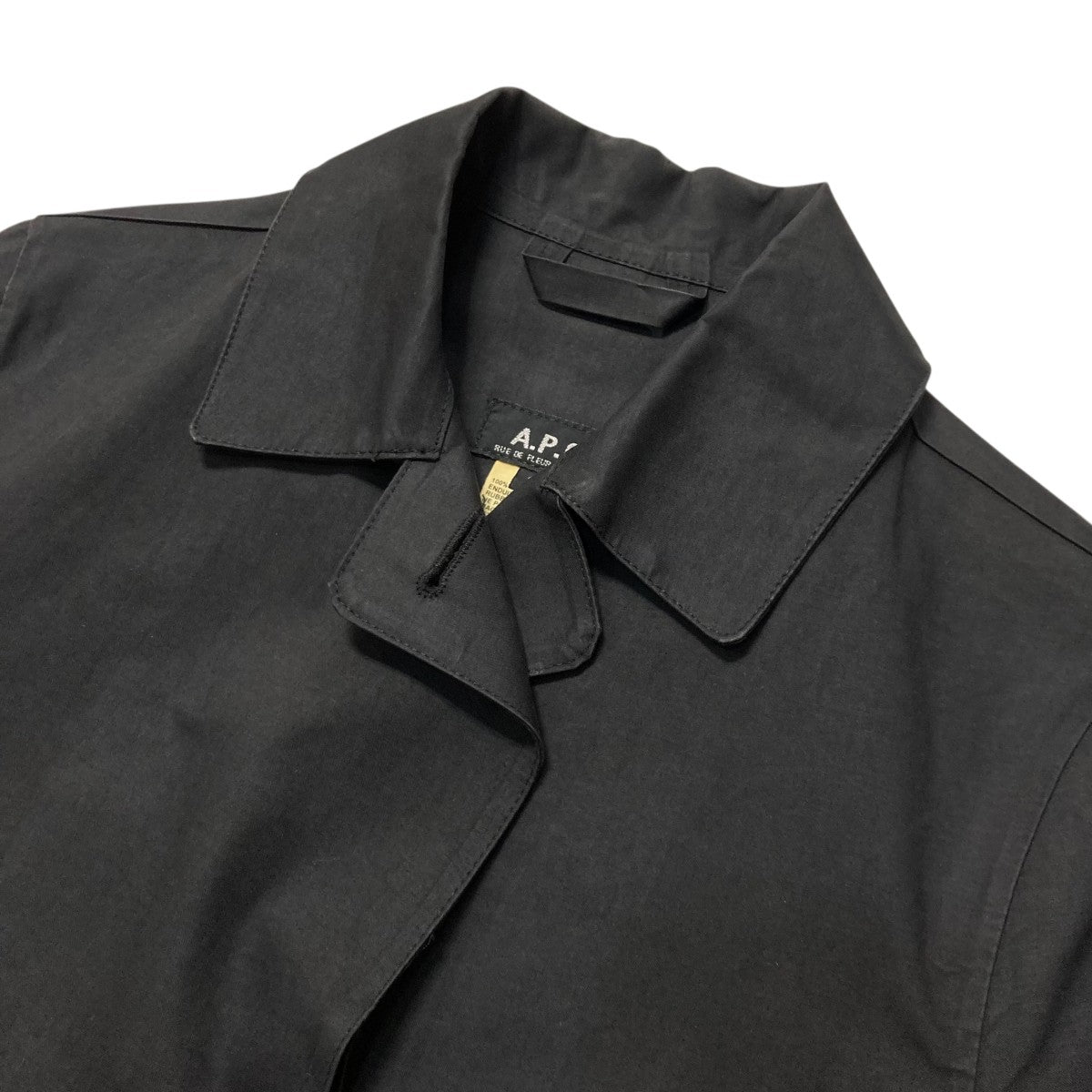 A．P．C．(アーペーセー) スコットランド製ゴム引きステンカラーコート