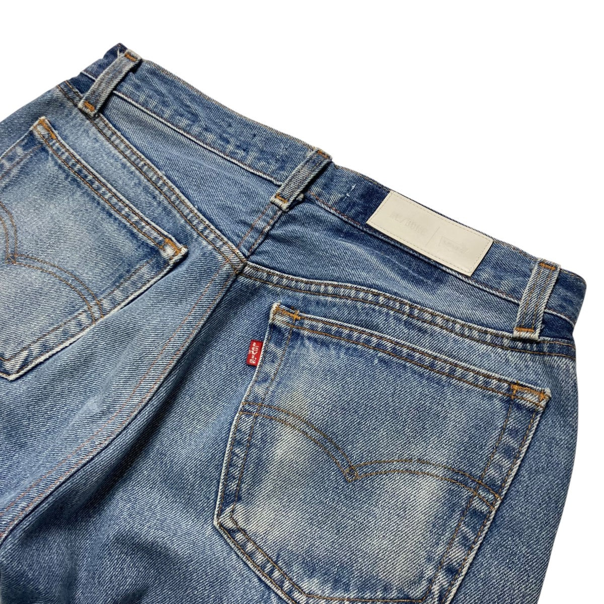 RE／DONE RELAXED STRAIGHTダメージデニムパンツ15030510007230 古着・中古-4枚目のアイテム画像