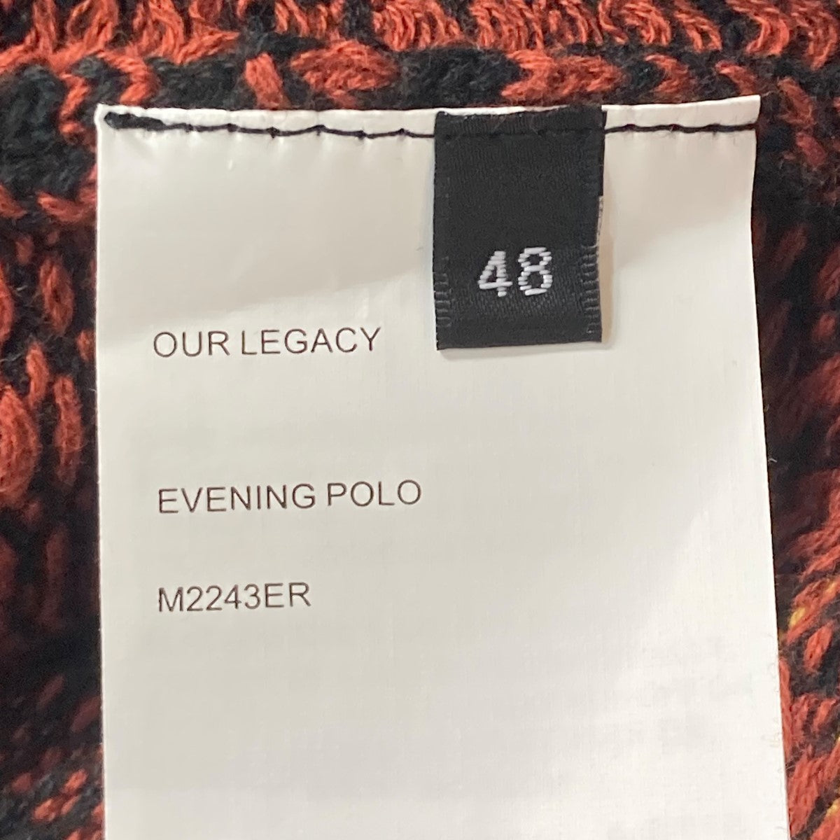 OUR LEGACY(アワーレガシー) 24SSEvening Polo Rust Geezer
