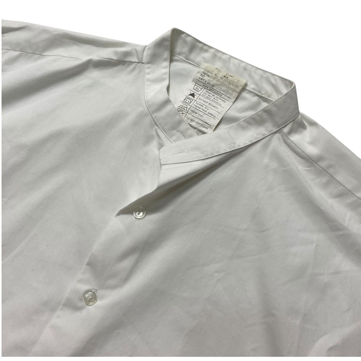 USED イギリス軍バンドカラーシャツスタンドカラー長袖シャツ 古着・中古-3枚目のアイテム画像