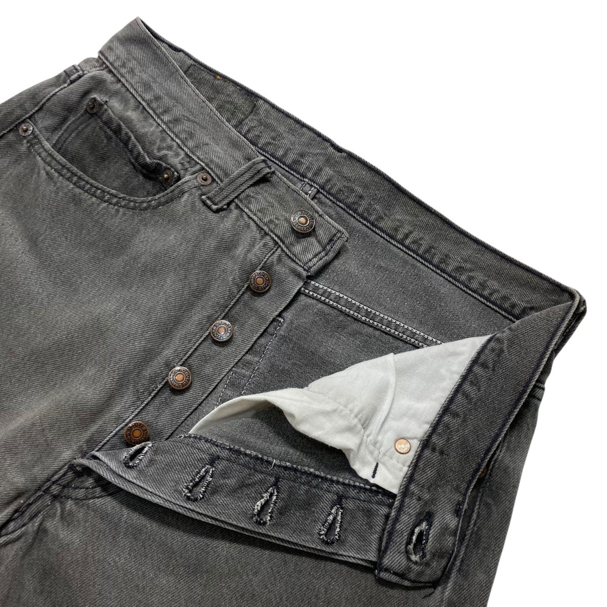 K*i様 ブラックデニム　501 501-0660 後染　w36 USA製　アメ 00s Levi's 501 0660 後染めブラックデニムパンツ 33×33 2000年 (