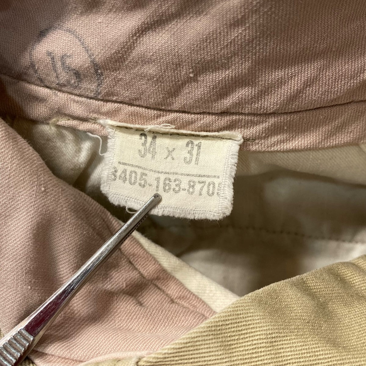 デ*ン様 50's U.S ARMY ミリタリーチノ チノパン ベージュ 31イ デ*ン様 50´s U.S ARMY ミリタリーチノ チノパン ベージュ 31イ