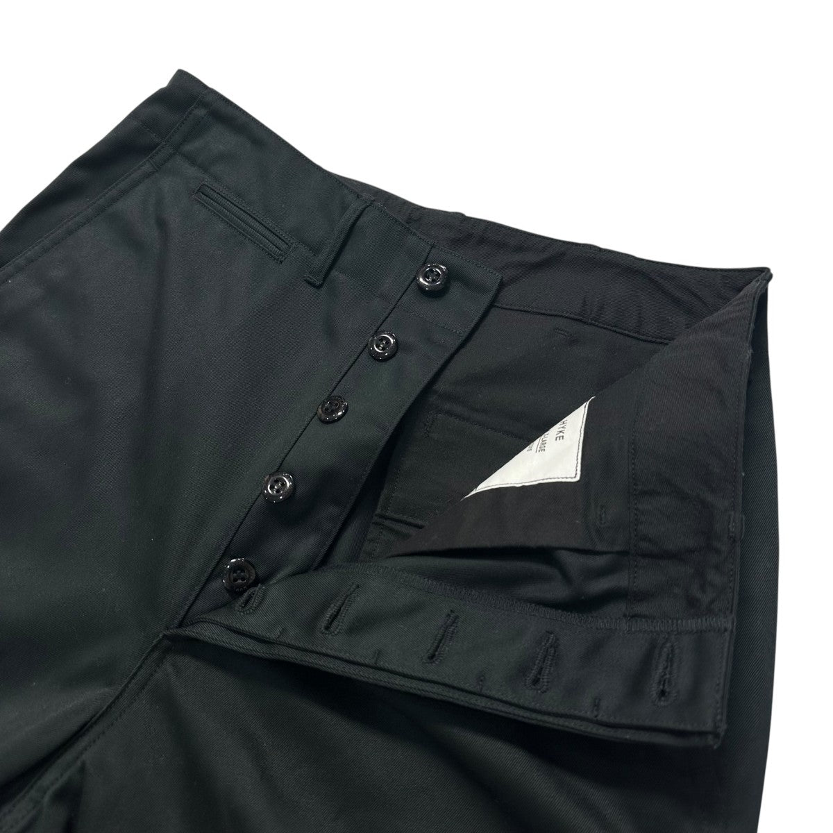 HYKE T/C TWILL ARMY CHINOS ブラック T／C TWILL ARMY CHINOS | HYKE (Women