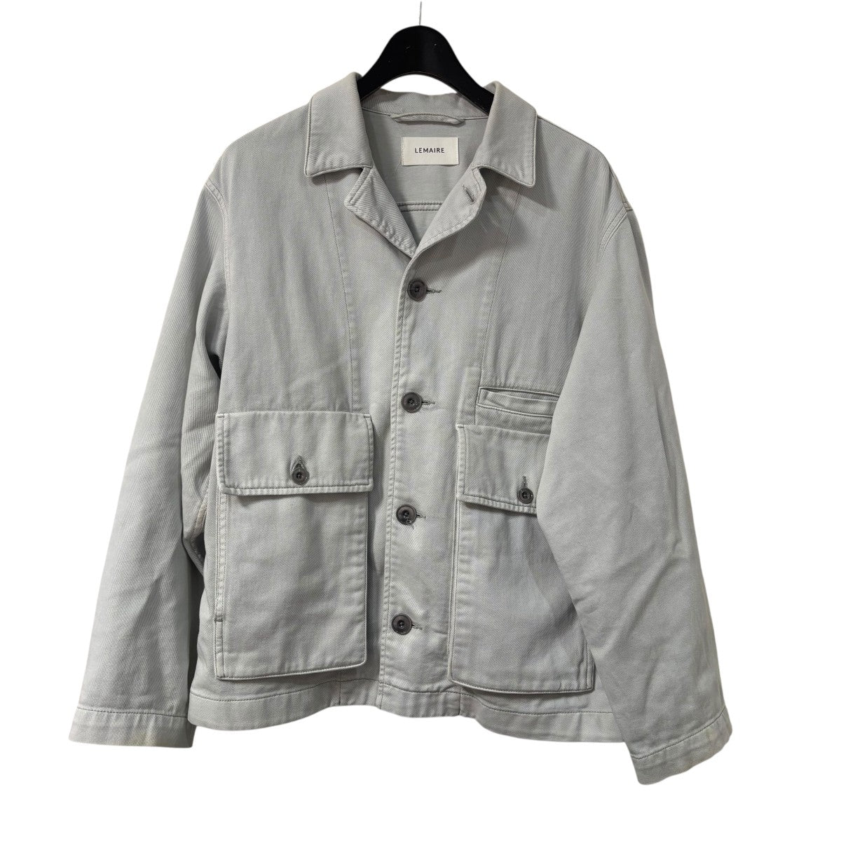 LEMAIRE ルメール 22AW BELTED DB JACKET コットン シルク
