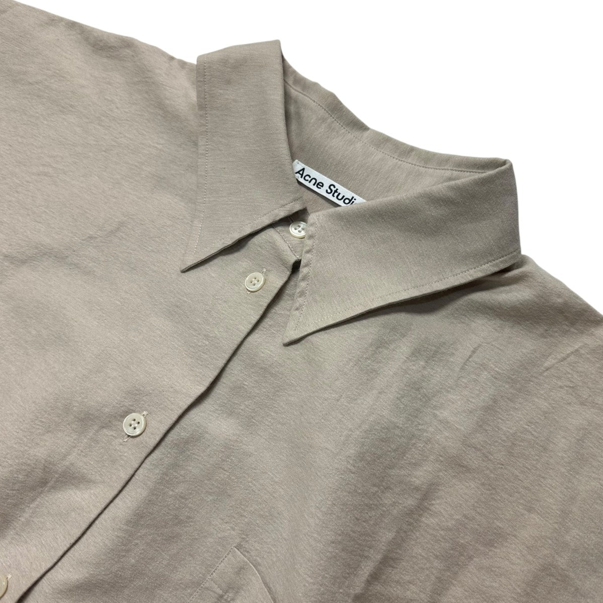 アクネストゥディオズ ACNE STUDIOS オーバーサイズシャツ FN WN BLOU000398 アイボリー サイズ：XXS ACNE STUDIOS(アクネストゥディオズ) オーバーサイズシャツFN WN