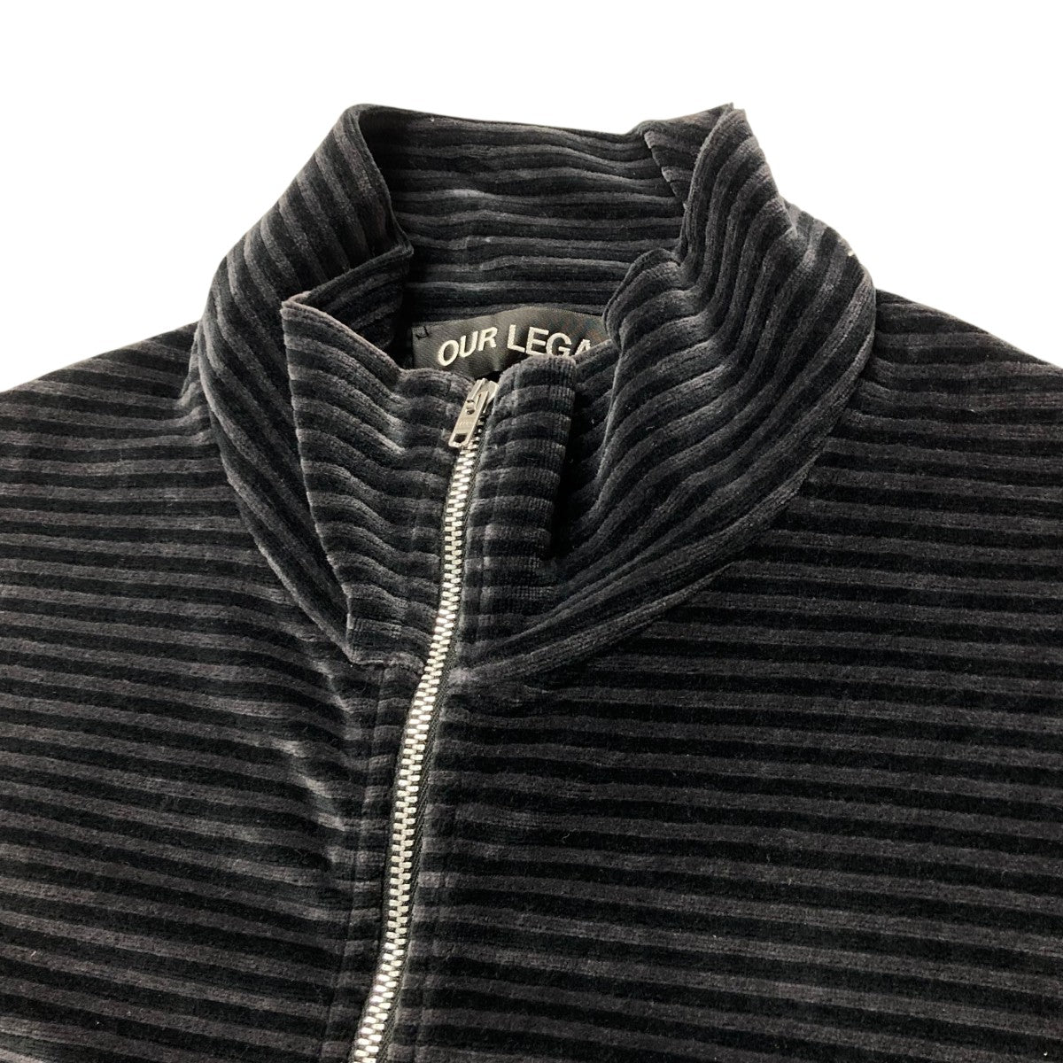 OUR LEGACY(アワーレガシー) SHRUNKEN FULLZIP POLOボーダー