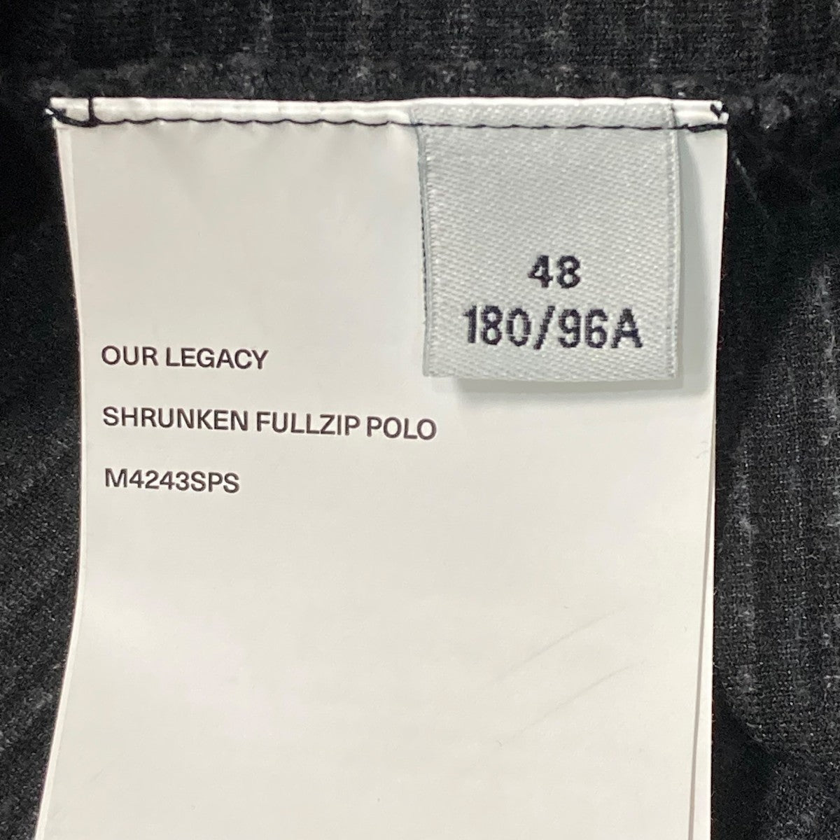 OUR LEGACY(アワーレガシー) SHRUNKEN FULLZIP POLOボーダートラック