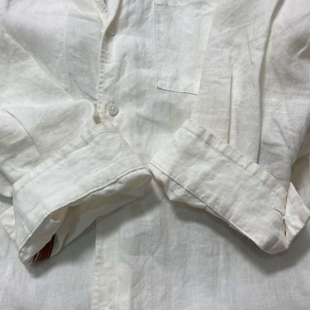 sunsea サンシーリネンシャツ　オープンカラーシャツ SUNSEA(サンシー) 21SSJohnny D．Linen Shirtオープンカラー