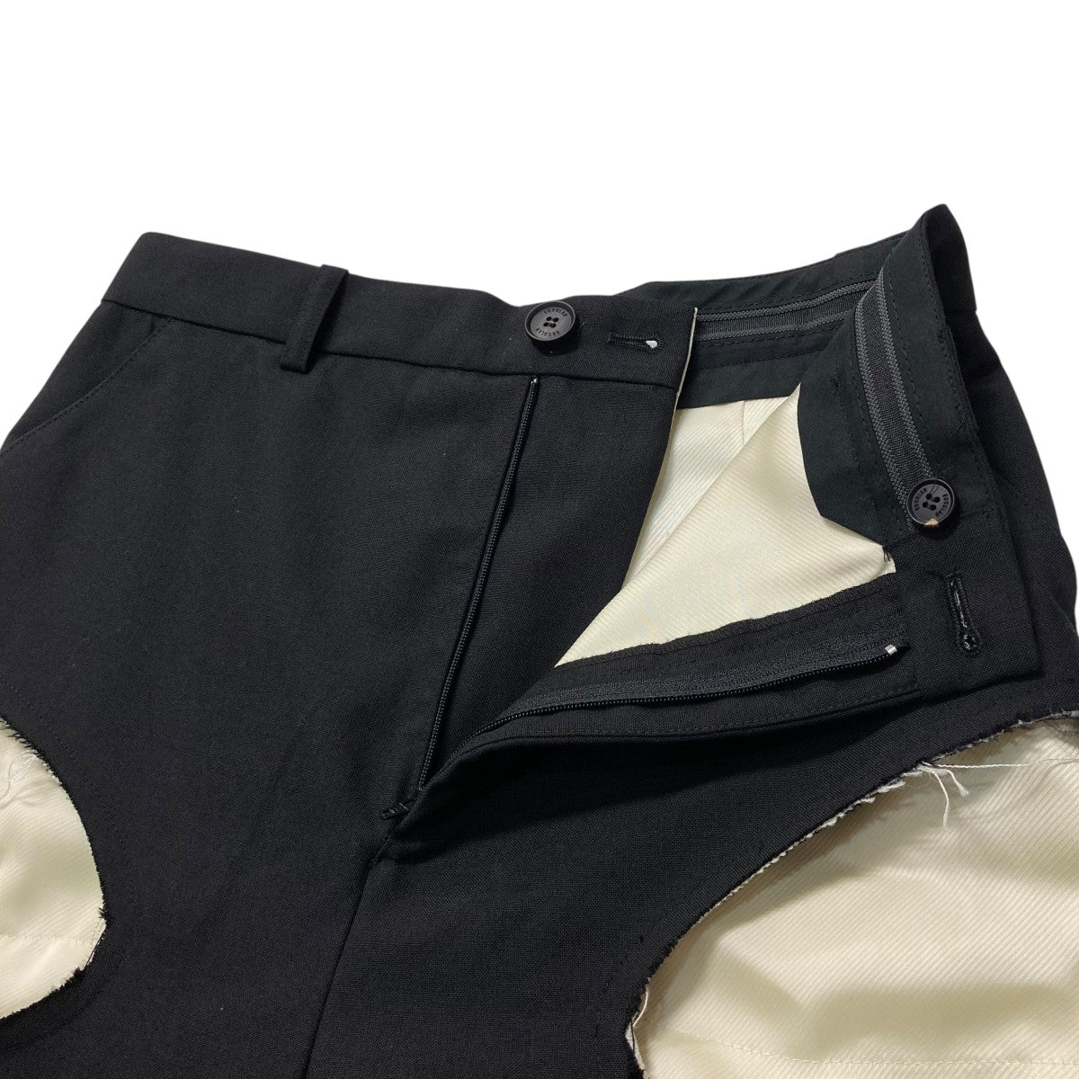 EGON LAB(エゴンラボ) 25SSOpenwork trousersウールスラックス