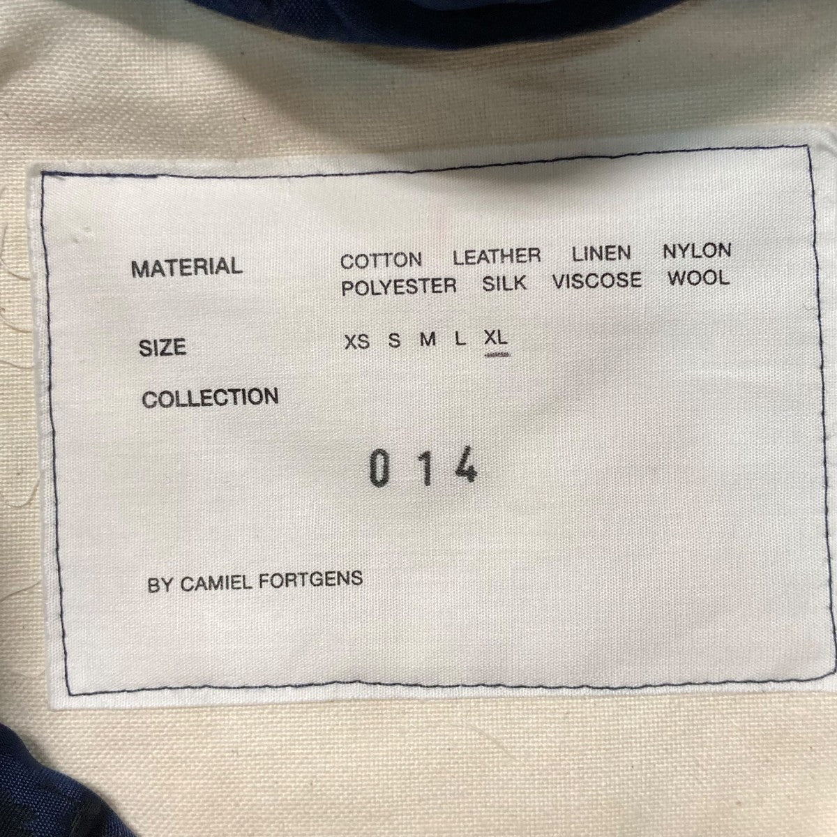 CAMIEL FORTGENS padded china jacket総柄チャイナジャケット 古着・中古-7枚目のアイテム画像
