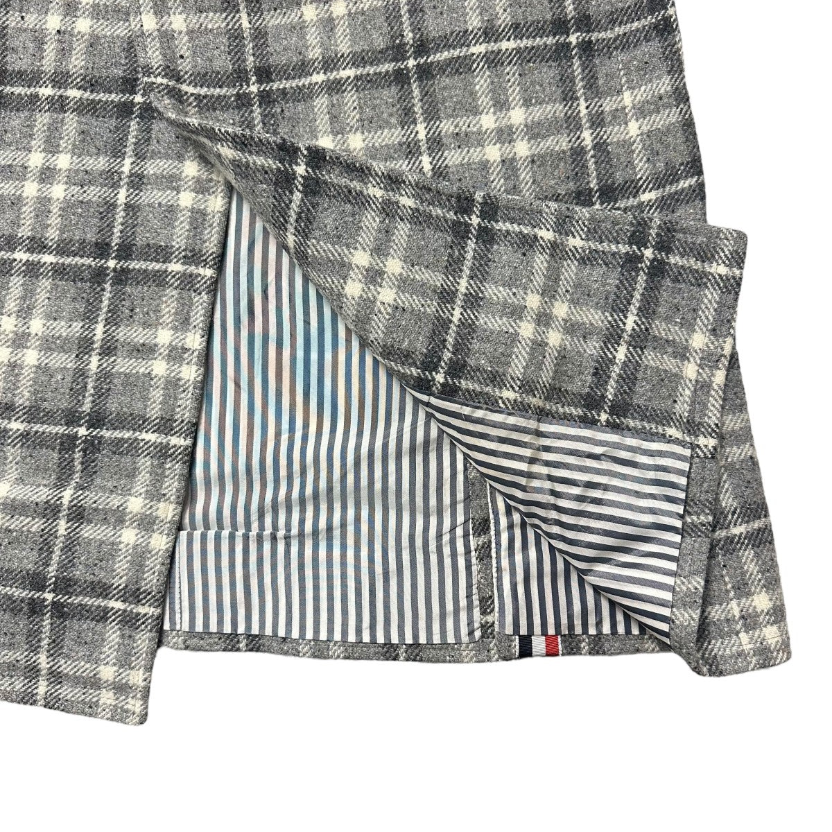 Thom Browne(トム・ブラウン) チェック柄チェスターコートM0C005A