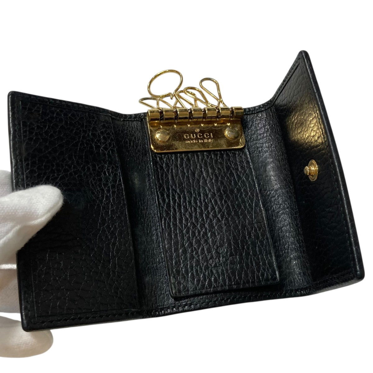GUCCI(グッチ) プチマーモントキーケース 456118 0959 ブラック サイズ