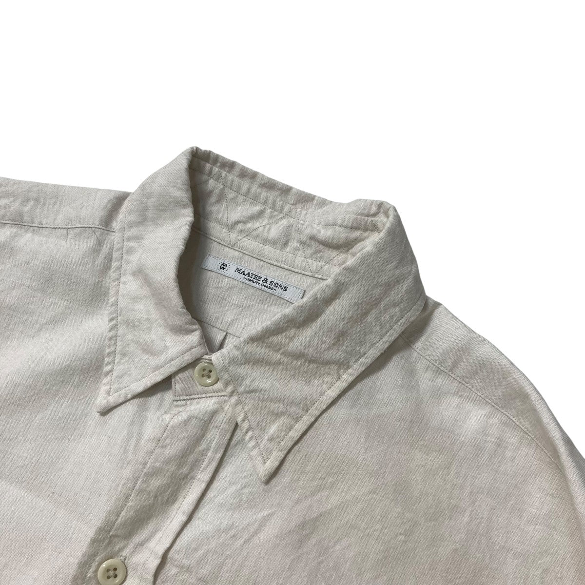 MAATEE＆SONS(マーティーアンドサンズ) 23SSCoton Linen Oxford Work
