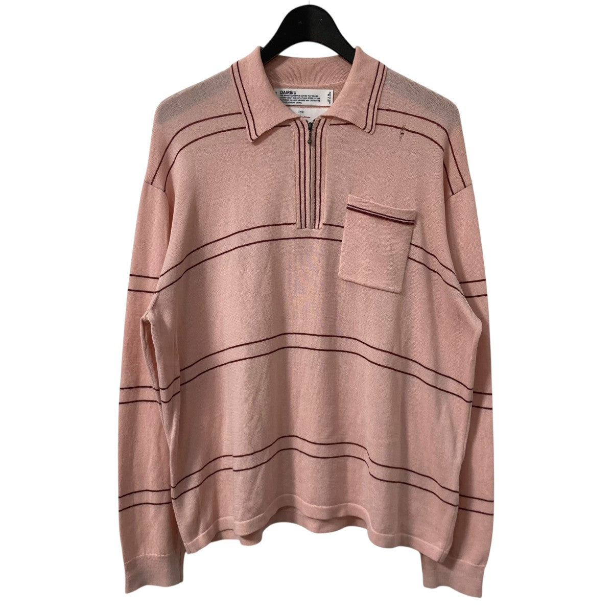 DAIRIKU Half Zip Polo Knit 20ss ダイリク ポロ Half Zip Polo Knit (20SS K-3) | DAIRIKU / トップス (MEN