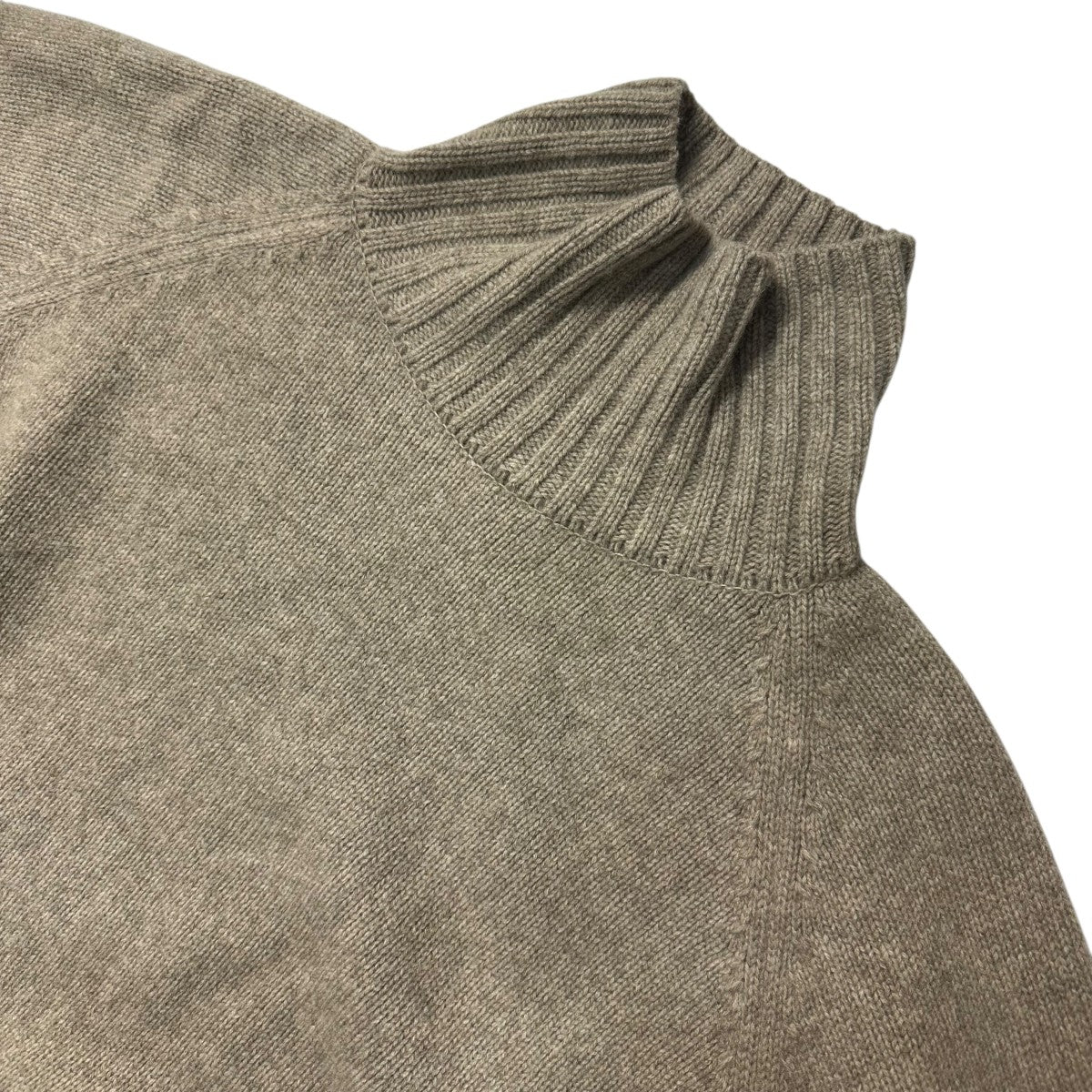 EX FINE LAMBS LOOSE HIGH NECK KNIT LSハイネックニット