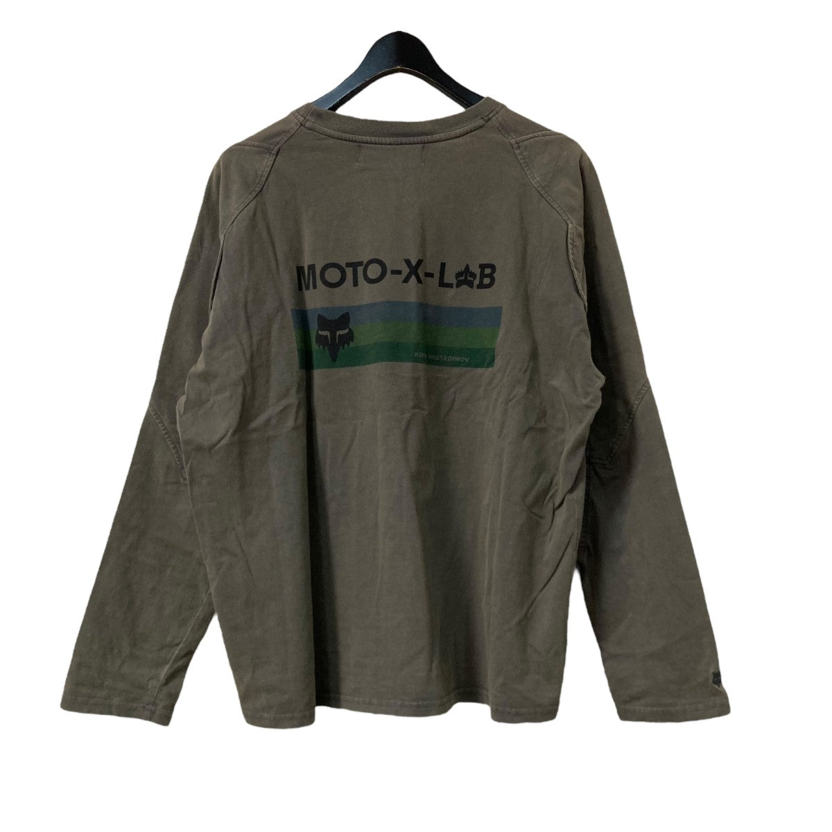 ＊* 【美品♡】EIKO KONDO *＊ エイココンドウ　　ハーフジップ　40 Kiko Kostadinov×FOX LAB プリントロングスリーブカットソー