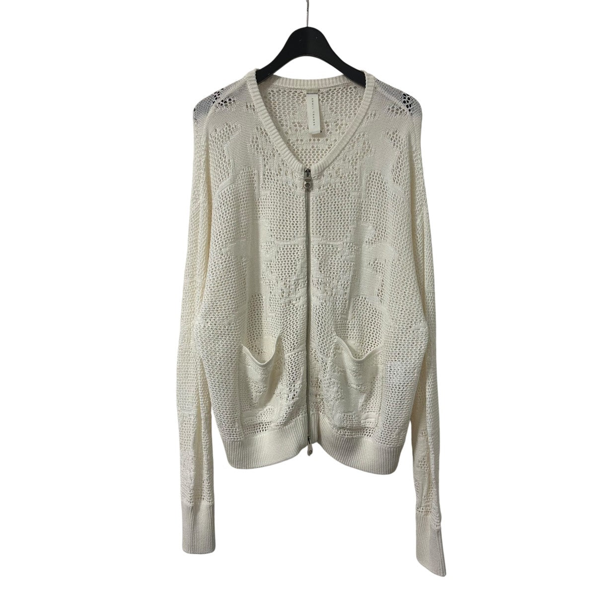 23SSANGEL LACE KNITローゲージニットパーカー2301SK65