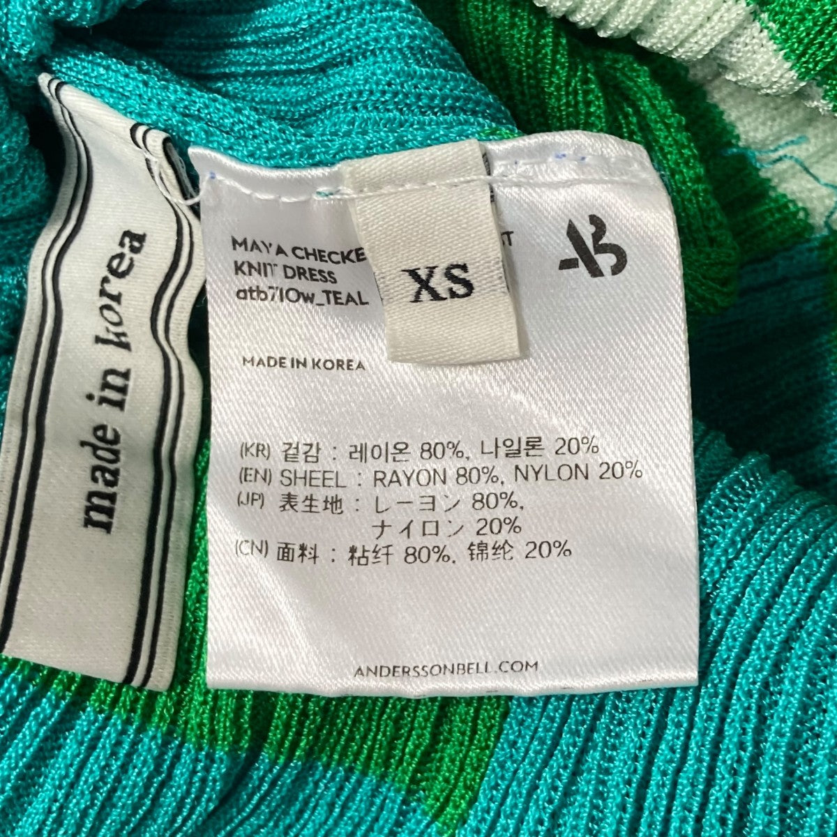 andersson bell フロントクロスリブニットワンピース 古着・中古-6枚目のアイテム画像