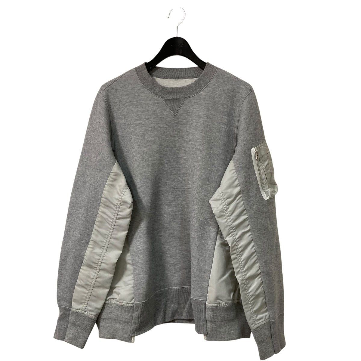 sacai(サカイ) Nylon Twill PulloverクルーネックスウェットSCM